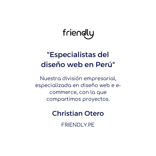 testimonio friendly - Diseño de páginas web en Lima - Perú