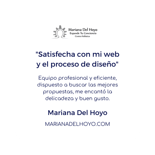 testimonio mariana del hoyo - Diseño de páginas web en Lima - Perú