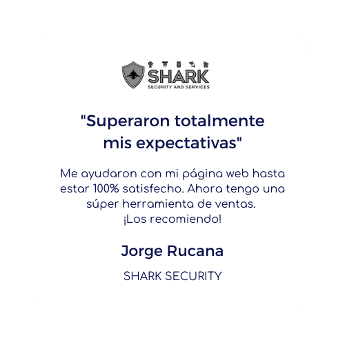 testimonio shark - Diseño de páginas web en Lima - Perú