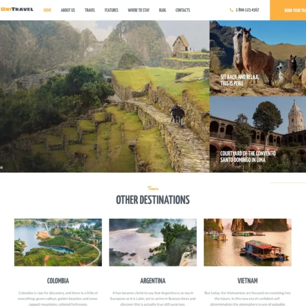 Diseno de Paginas Web para Agencias de Turismo - Diseño de páginas web en Lima - Perú