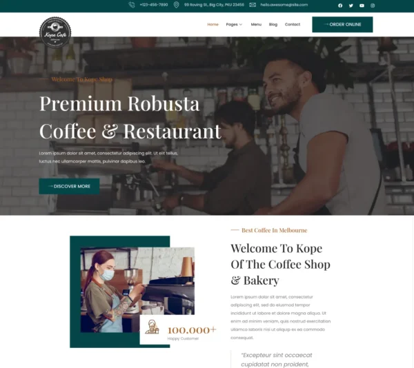 Diseno de Paginas Web para Cafeterias 2 - Diseño de páginas web en Lima - Perú