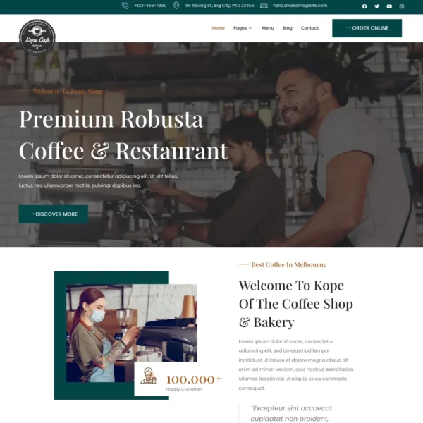 Diseno de Paginas Web para Cafeterias 2 - Diseño de páginas web en Lima - Perú