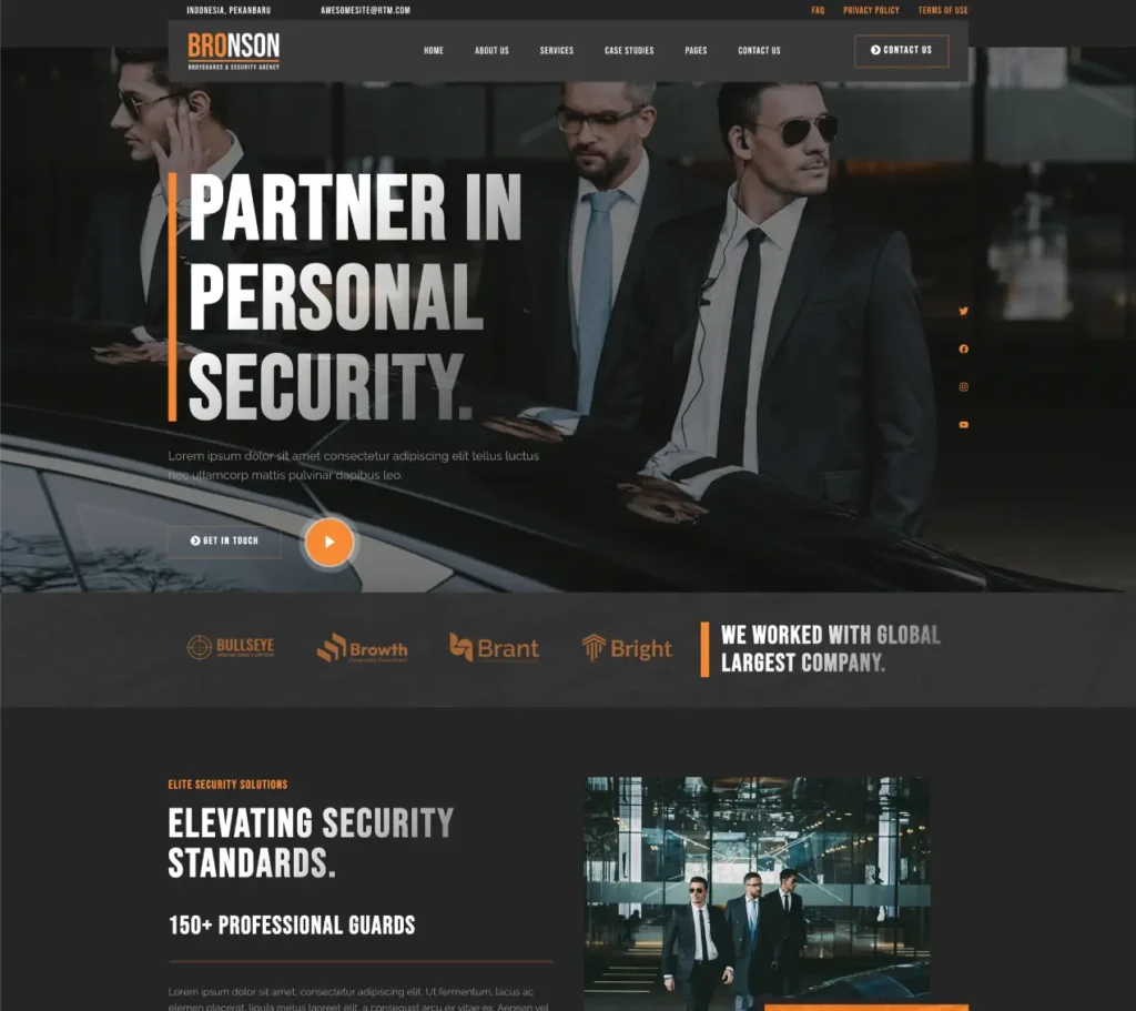 Diseno de Paginas Web para Empresas de Seguridad - Diseño de páginas web en Lima - Perú