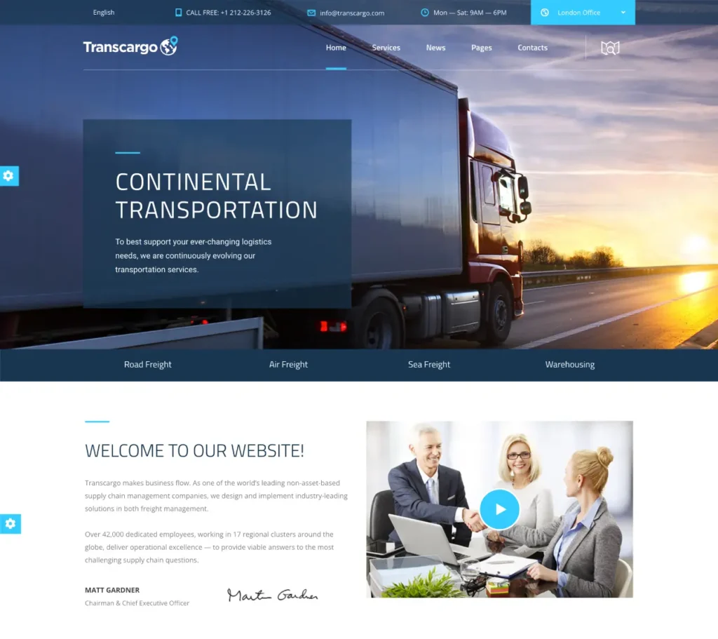 Diseno de Paginas Web para Empresas de Transporte - Diseño de páginas web en Lima - Perú