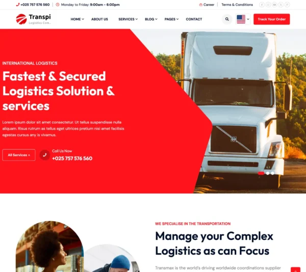 Diseno de Paginas Web para Empresas de Transporte 2 - Diseño de páginas web en Lima - Perú