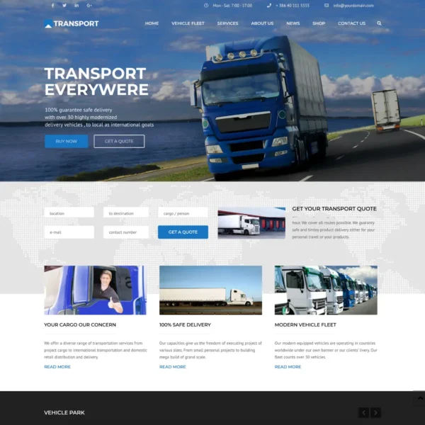 Diseno de Paginas Web para Empresas de Transporte 4 - Diseño de páginas web en Lima - Perú